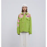 Unisex Jacket Vintage Jacket Couple Loose Casual Polo Collar Coat